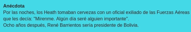 Anécdota René Barrientos